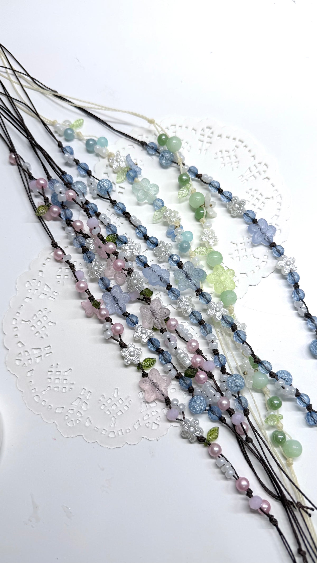 Handmade Floral Blooming Garden Style Water Resistant Knotted Bracelet fashion accessories