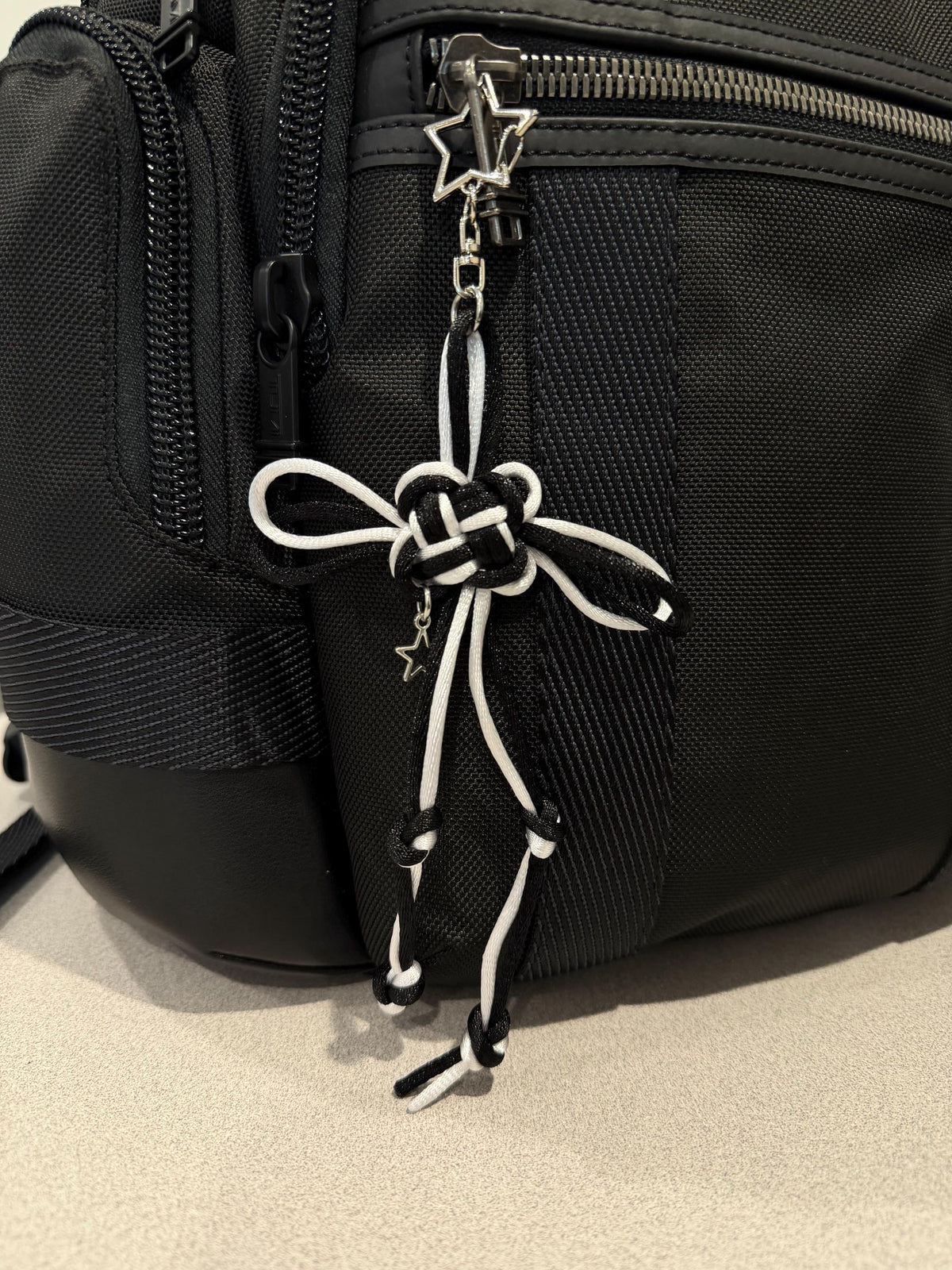 Yin Yang Fortune Knot Keychain