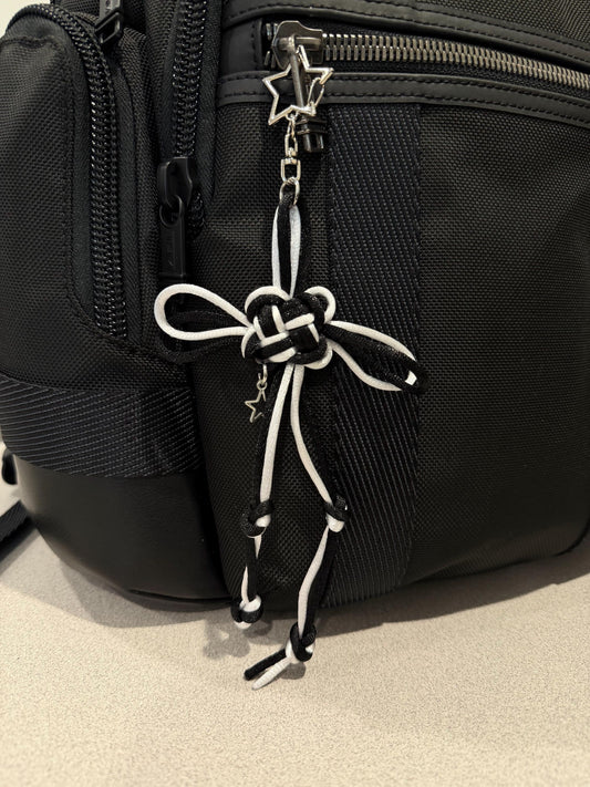 Yin Yang Fortune Knot Keychain