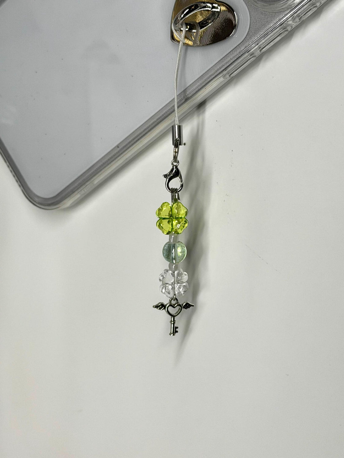 Lucky Clover Beaded Charm