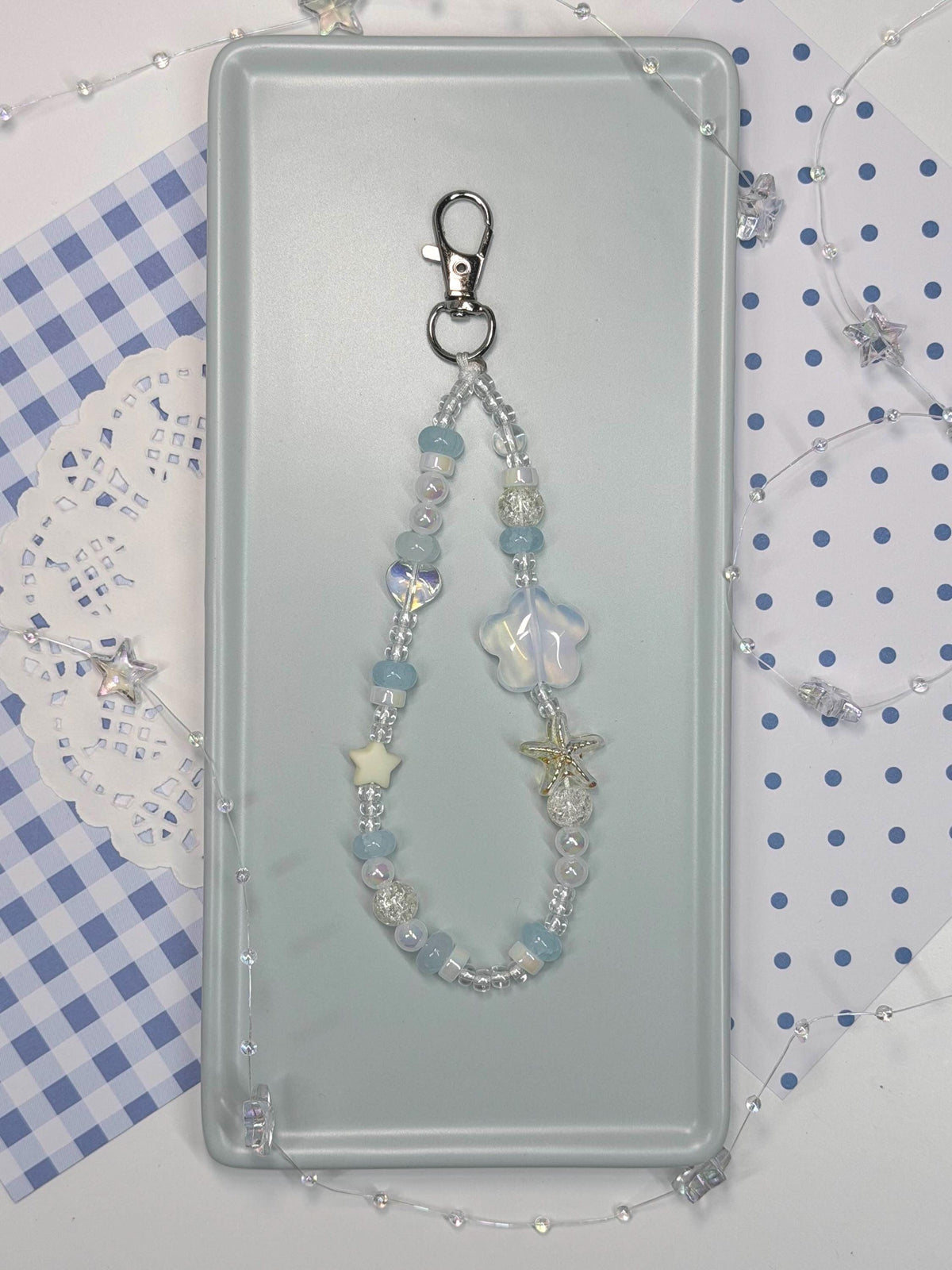 Ocean Starfish Beaded Charm