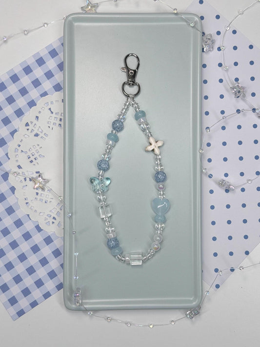 Blueberry Flutter Beaded Strap