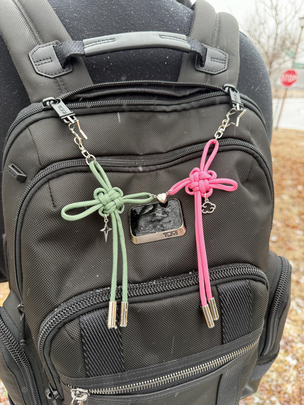 Custom Couple Keychain – Magnetic Heart Fortune Knot Keychain