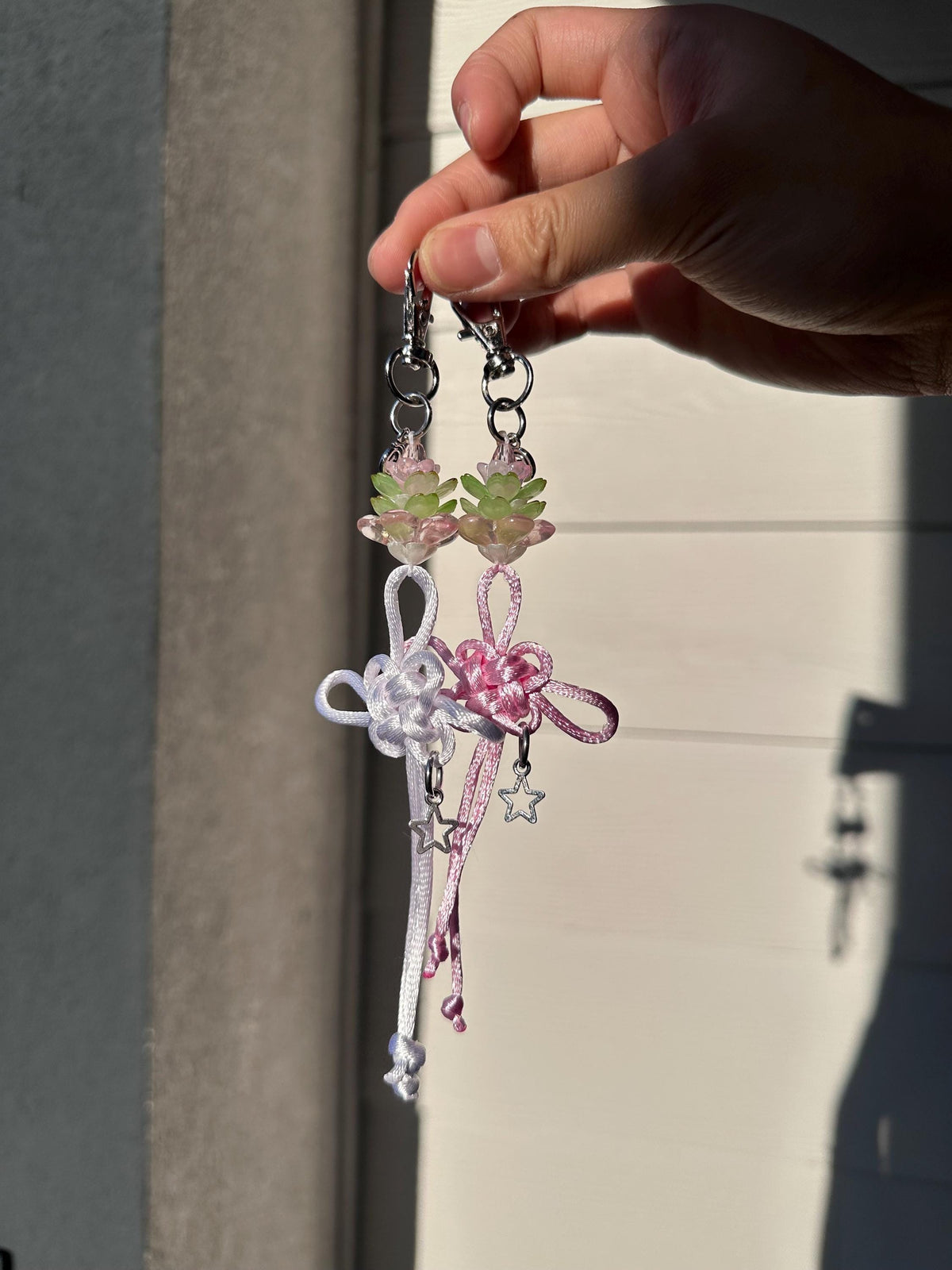Lotus Fortune Knot Keychain