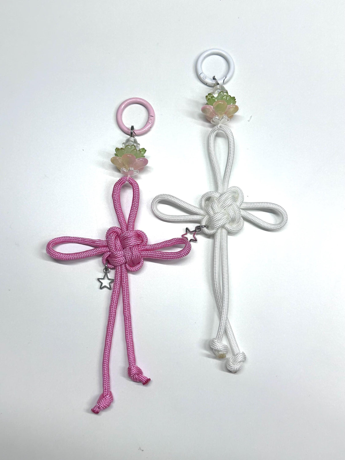 Lotus Fortune Knot Keychain